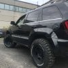 Jeep Grand Cherokee WK felgi John Red black mat